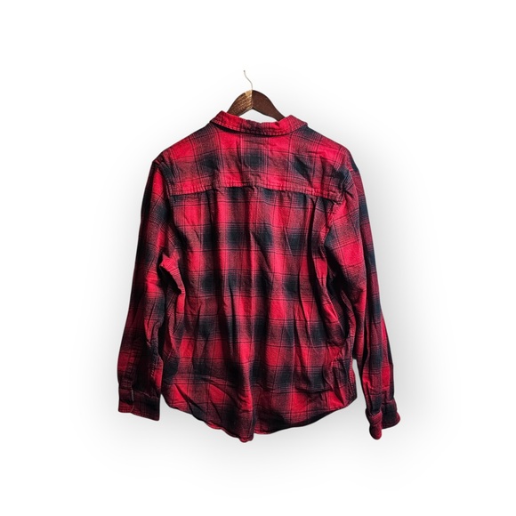 Field & Stream Men's XL Red & Black Buffalo Plaid Flannel Button Down Shirt - Picture 5 of 5